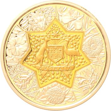 Australia 20 dollars gold and silver 2001