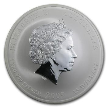 Australië Lunar 2 Os 2009 1/2 kilo silver