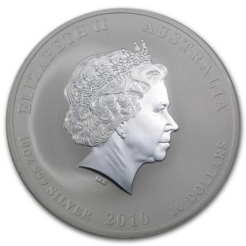 Australië Lunar 2 Tijger 2010 10 ounce silver