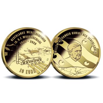 Woudagemaal 10 euro goud 2020 herdenkingsmunt proof
