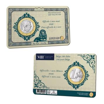 MIF 1 euromunt België 2026 ''100 jaar Belga'' BU in coincard