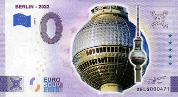 0 Euro biljet Duitsland 2023 - Berlin KLEUR