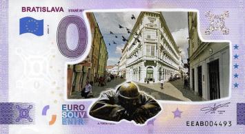 0 Euro biljet Slowakije 2022 - Bratislava KLEUR