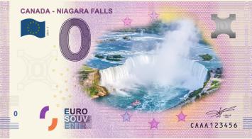 0 Euro biljet Canada 2019 - Niagara Falls KLEUR