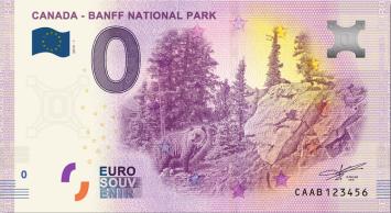 0 Euro biljet Canada 2019 - Banff National Park