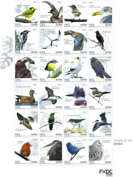 Caribisch Nederland NVPH nr. 304/336 jaarset 2023 incl. complete vellen persoonlijke postzegels