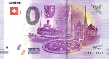 0 Euro biljet Zwitserland 2017 - Genève