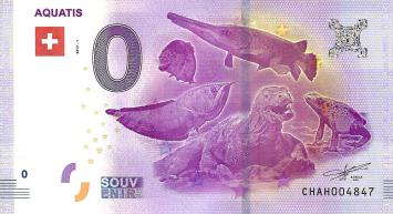 0 Euro biljet Zwitserland 2017 - Aquatis