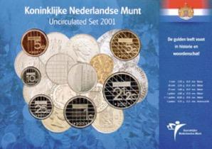 Gulden UNC set Nederland 2001