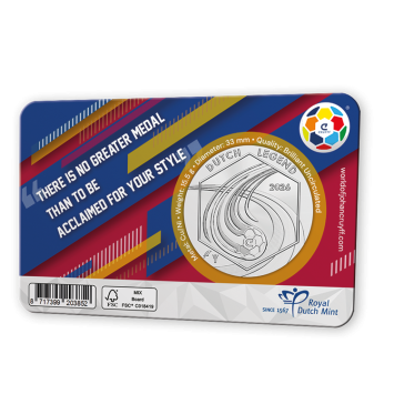 Johan Cruyff Legacy 2016–2026 - Oranje-Barcelona Editie - Penning in coincard