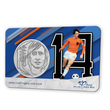 Johan Cruyff Legacy 2016–2026 - Oranje-Barcelona Editie - Penning in coincard