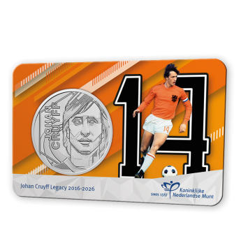 Johan Cruyff Legacy 2016–2026 - Oranje-Ajax Editie - Penning in coincard