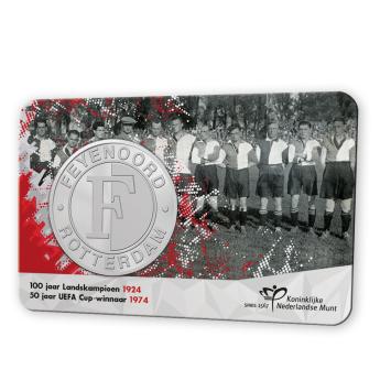 Feyenoord penning 2024 in coincard