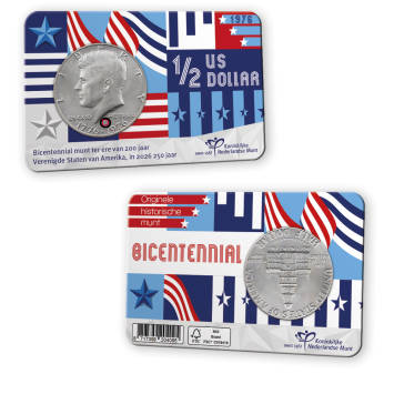 Coincard Half Dollar Kennedy Bicentennial ½ dollar 1976 Denver (D)