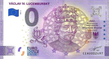 0 Euro biljet Tsjechië 2021 - Václav IV Luxemburský