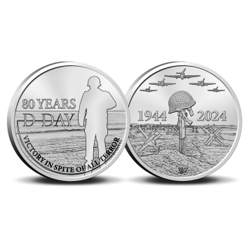80 jaar D-Day penning in coincard