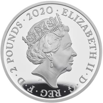 David Bowie 2 Pound zilver proof 2020 Verenigd Koninkrijk