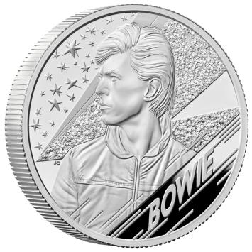 David Bowie 5 Pound zilver proof 2020 Verenigd Koninkrijk