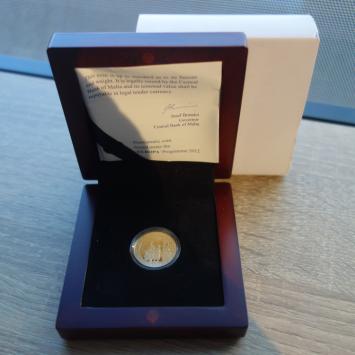 Malta 50 euro goud 2012 Sciortino proof