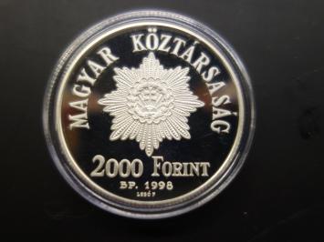 Hungary 2000 Forint 1998 Military Merit silver Proof
