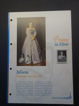 Zilveren Postzegel Juliana