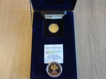 Germany 100 euro goud 2005D FIFA WK Voetbal Goldeuro-Edition