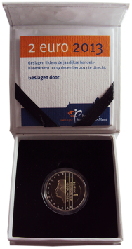 Laatste 2 Euro Beatrix 2013 Ceremoniële 1e Slag