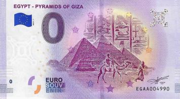0 Euro biljet Egypte 2019 - Pyramids of Giza