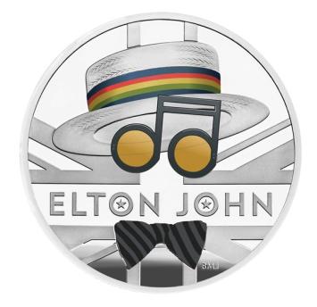 Elton John munt 2 Pound zilver proof 2020 Verenigd Koninkrijk