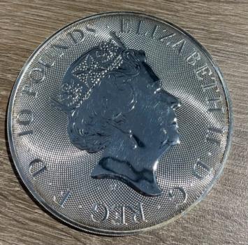 Queens Beast White Lion of Mortimer 2021 10 ounce silver Verenigd Koninkrijk
