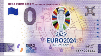 0 Euro biljet Duitsland 2023 - UEFA Euro 2024 VIII KLEUR