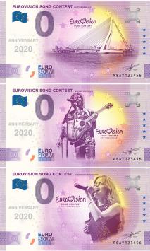 0 Euro biljetten Nederland 2021 - Eurovisie Songfestival ANNIVERSARY EDITION