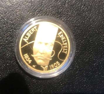 Finland 100 euro goud 2004 Edelfelt proof