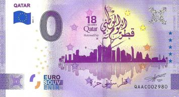 0 Euro biljet Qatar 2021 - Qatar ANNIVERSARY