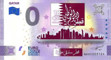 0 Euro biljet Qatar 2021 - Qatar COLOUR