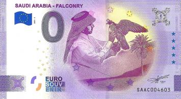 0 Euro biljet Saudi-Arabië 2021 - Falconry