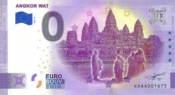 0 Euro biljet Cambodja 2021 - Angkor Wat