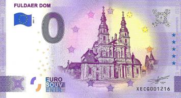 0 Euro biljet Duitsland 2021 - Fuldaer Dom