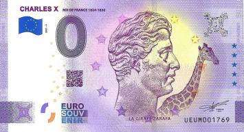 0 Euro biljet Frankrijk 2021 - Roi de France Charles X