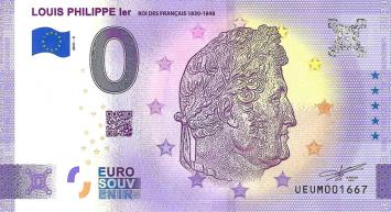 0 Euro biljet Frankrijk 2021 - Roi de France Louis Philippe 1er