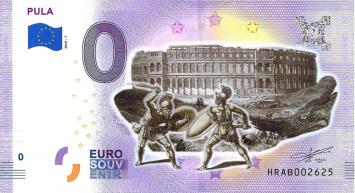 0 Euro biljet Kroatië 2019 - Pula KLEUR