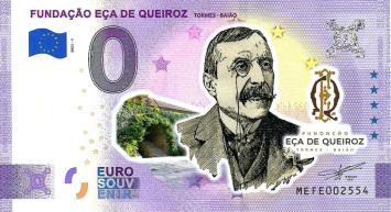 0 Euro biljet Portugal 2021 - Fundacao eca de Queiroz KLEUR