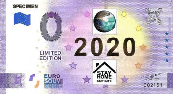 0 Euro biljet Specimen 2020 KLEUR