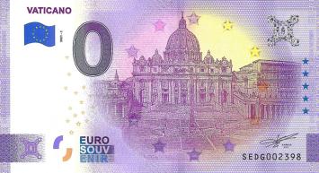 0 Euro biljet Vaticaan 2021 - Vaticano I ANNIVERSARY