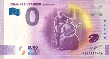 0 Euro biljet Nederland 2023 - Vermeer De liefdesbrief LIMITED EDITION FIP#82