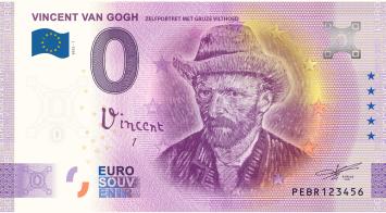 0 Euro biljet Nederland 2022 - Van Gogh Zelfportret LIMITED EDITION FIP#61