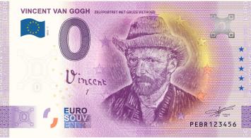 0 Euro biljet Nederland 2022 - Van Gogh Zelfportret LIMITED EDITION FIP#61