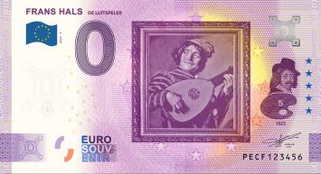 0 Euro biljet Nederland 2024-5  Frans Hals Luitspeler