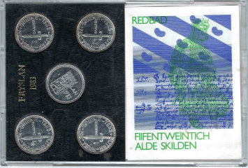 Fryslan Skutsje 1983 Penningset of 5