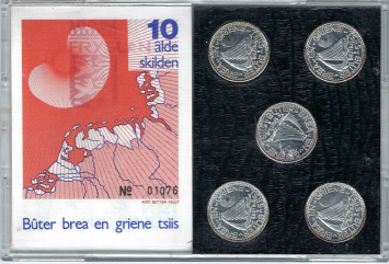 Fryslan Skutsje 1983 Penningset of 5